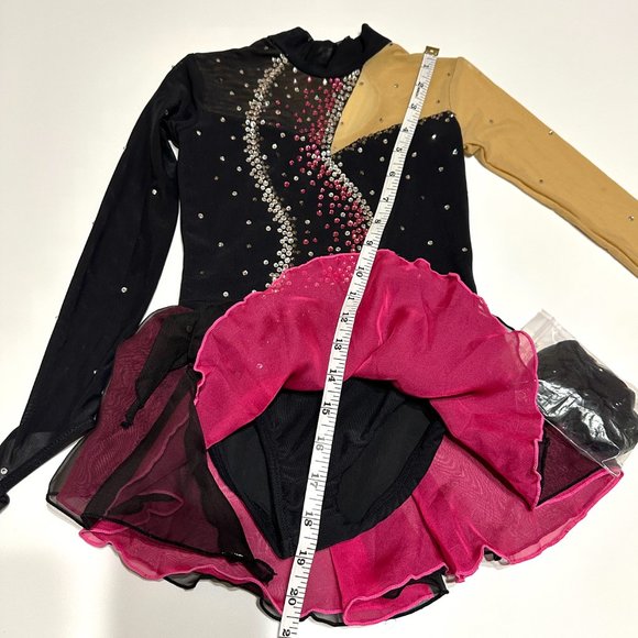 New Figure Skating Dress Girls' Ice Skating Dress Outfits Size 6(3~5T) 100~110cm - Picture 9 of 10